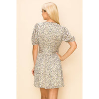Floral Ditsy Print Mini Dress