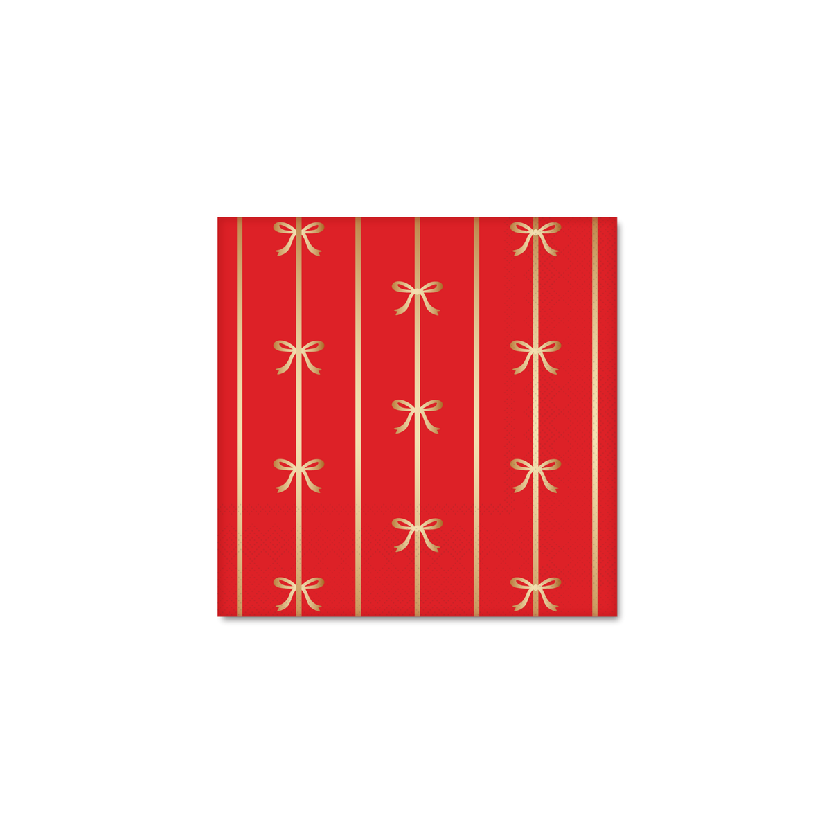 Cherry Red Signature Bow Small Napkins