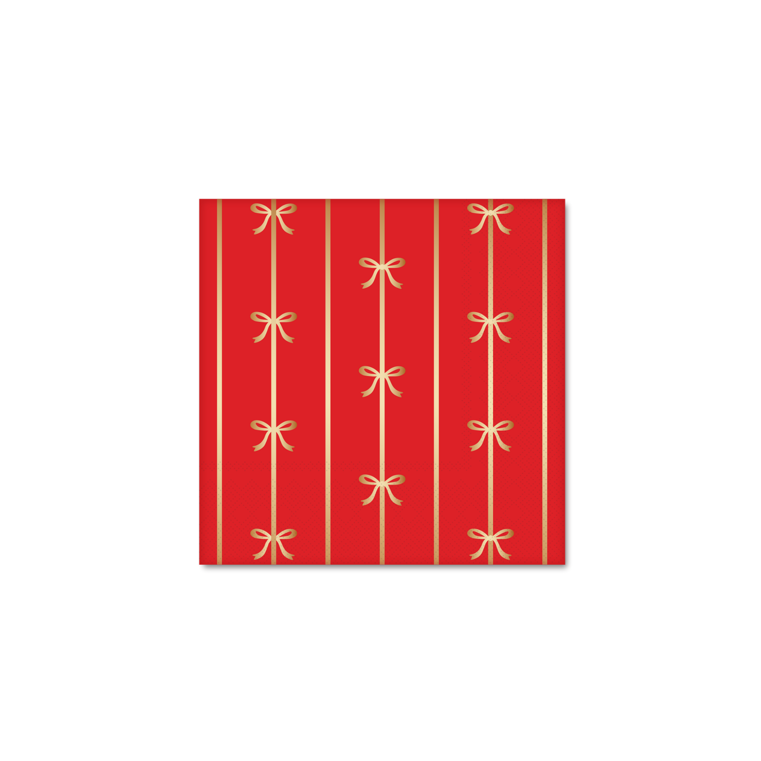 Cherry Red Signature Bow Small Napkins