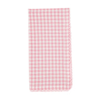 Pink Gingham Cotton Dinner Napkin 18" - Set of 2