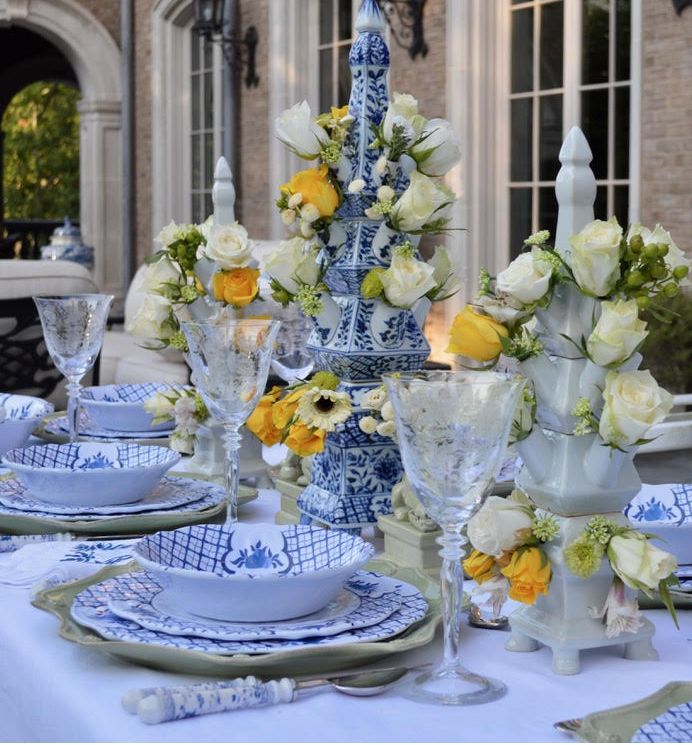 Original Blue and White Tulipiere (Various Sizes)