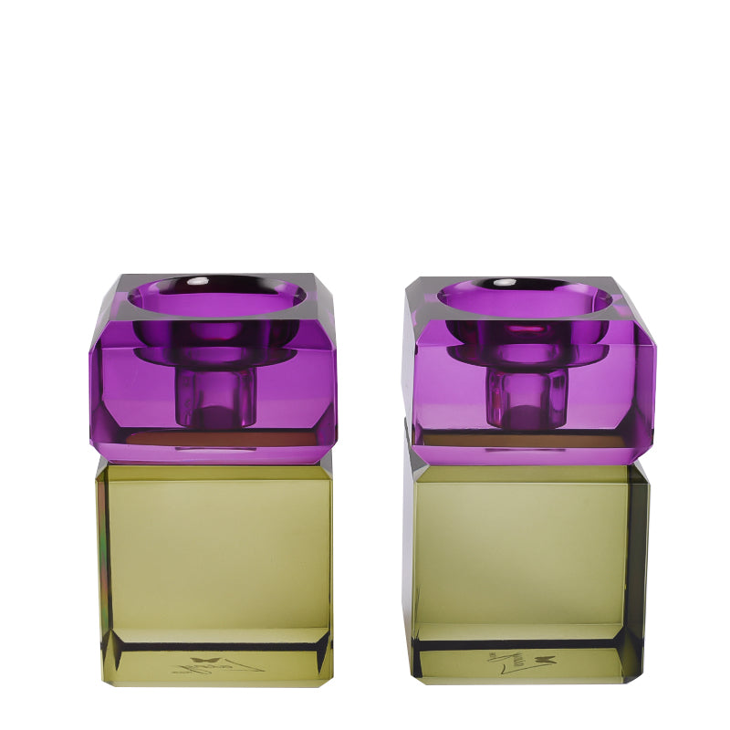 Regal Two Tone Candleholders (Various Colors)