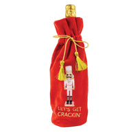 “Let’s Get Crackin’” Nutcracker Wine Bag