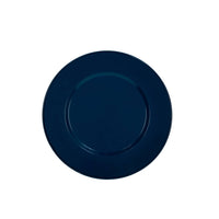 Indigo Blue Round Charger w/ Gold Trim - Set of 2