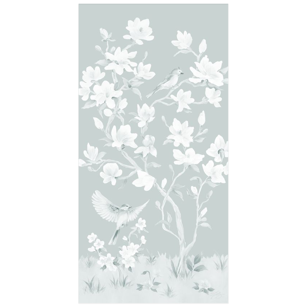 May – Tonal Green Chinoiserie Fine Art Print on Paper (Various Sizes)