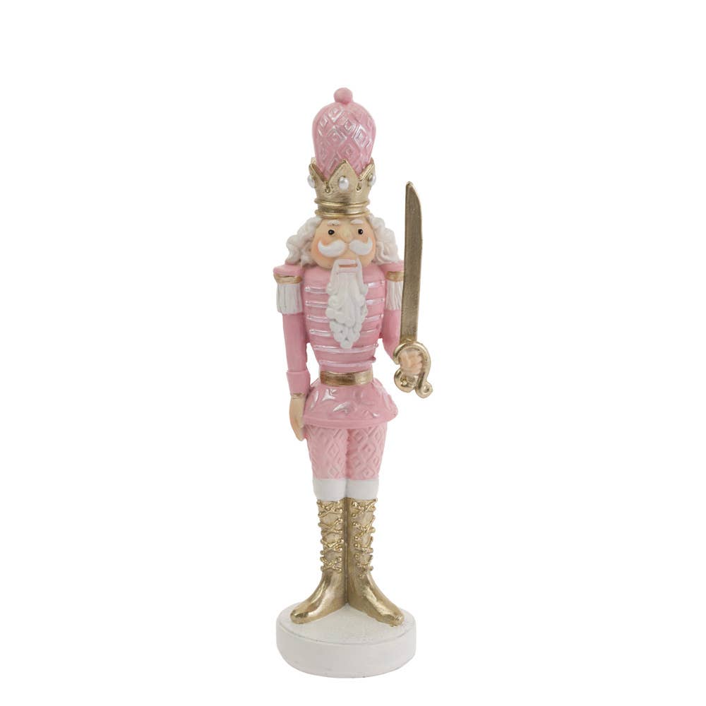 10" Tall Pink Nutcracker Christmas Décor