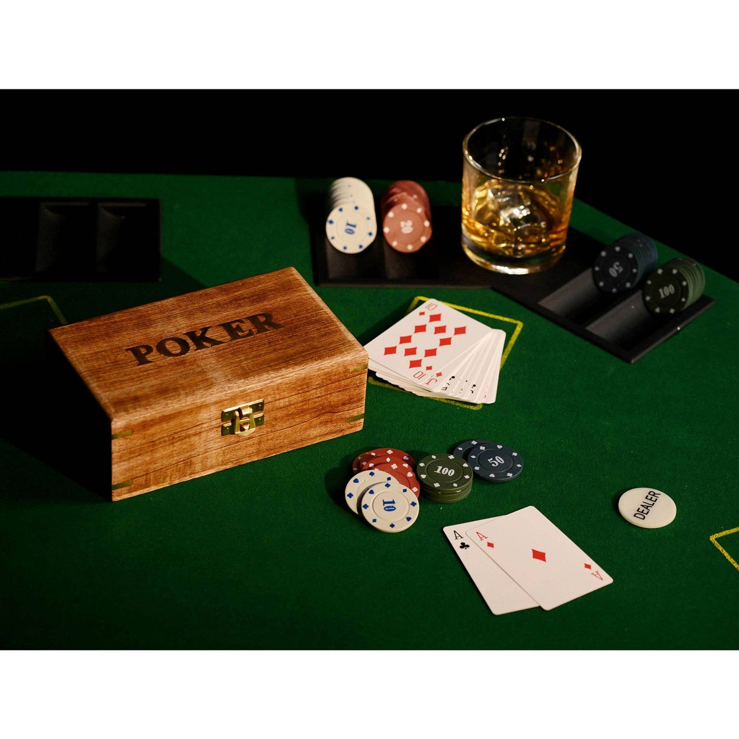 Classic Wooden Poker Set