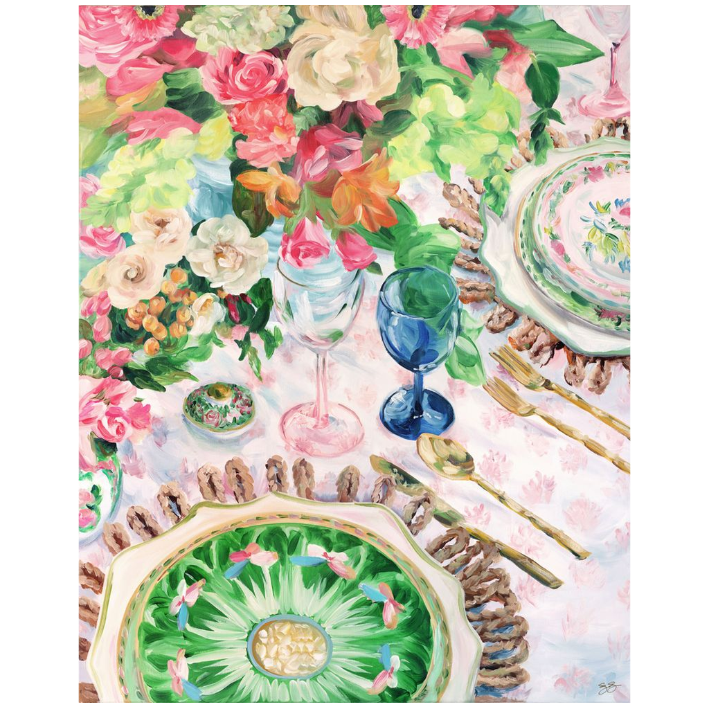 Famille Rose – Fine Art Canvas Print (Various Sizes)