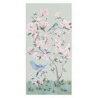 May – Green Chinoiserie Canvas Wrap (Various Sizes)