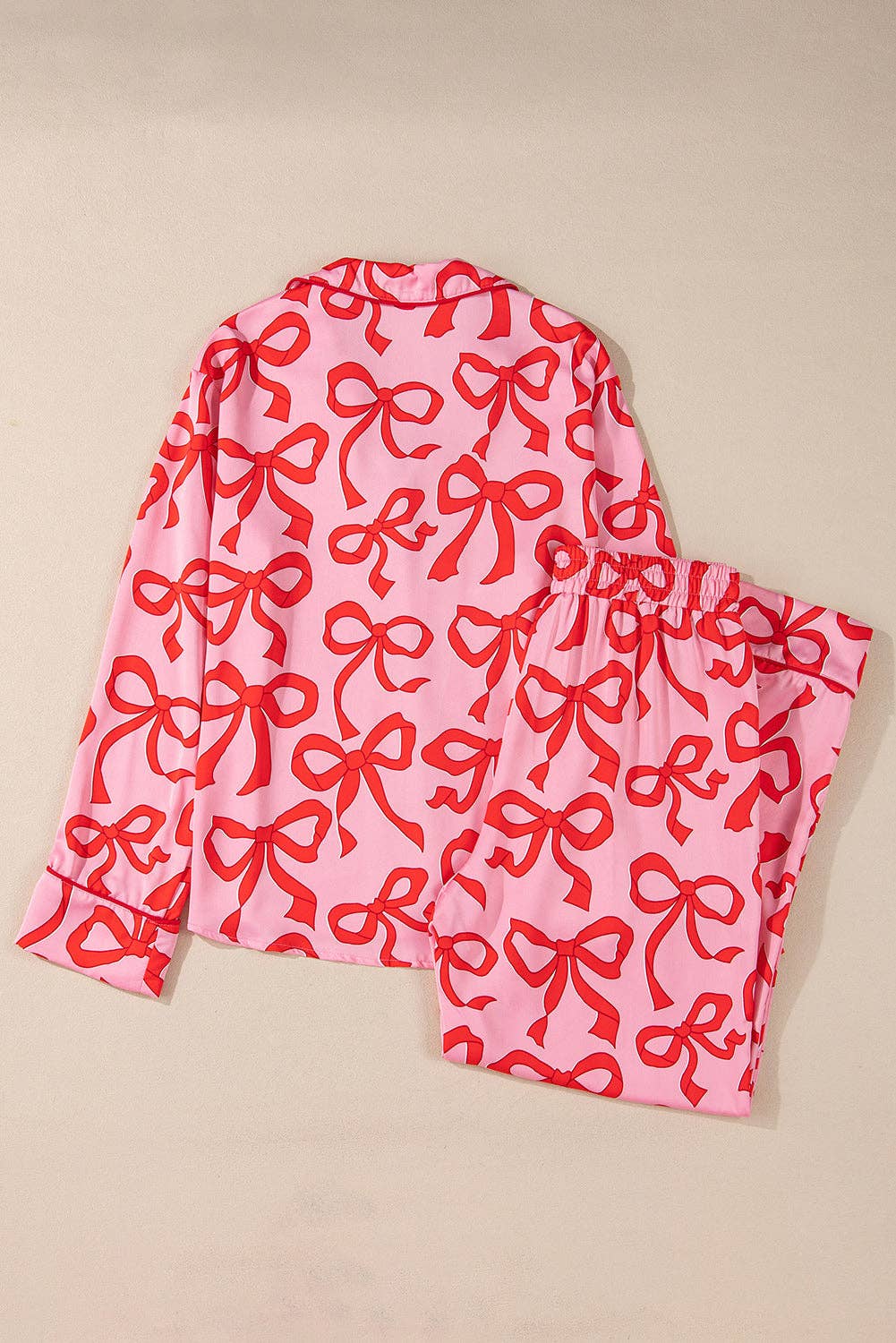 Bow Print Pajama Set