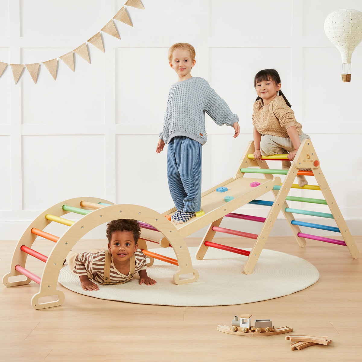 7-in-1 Rainbow Climbing Set