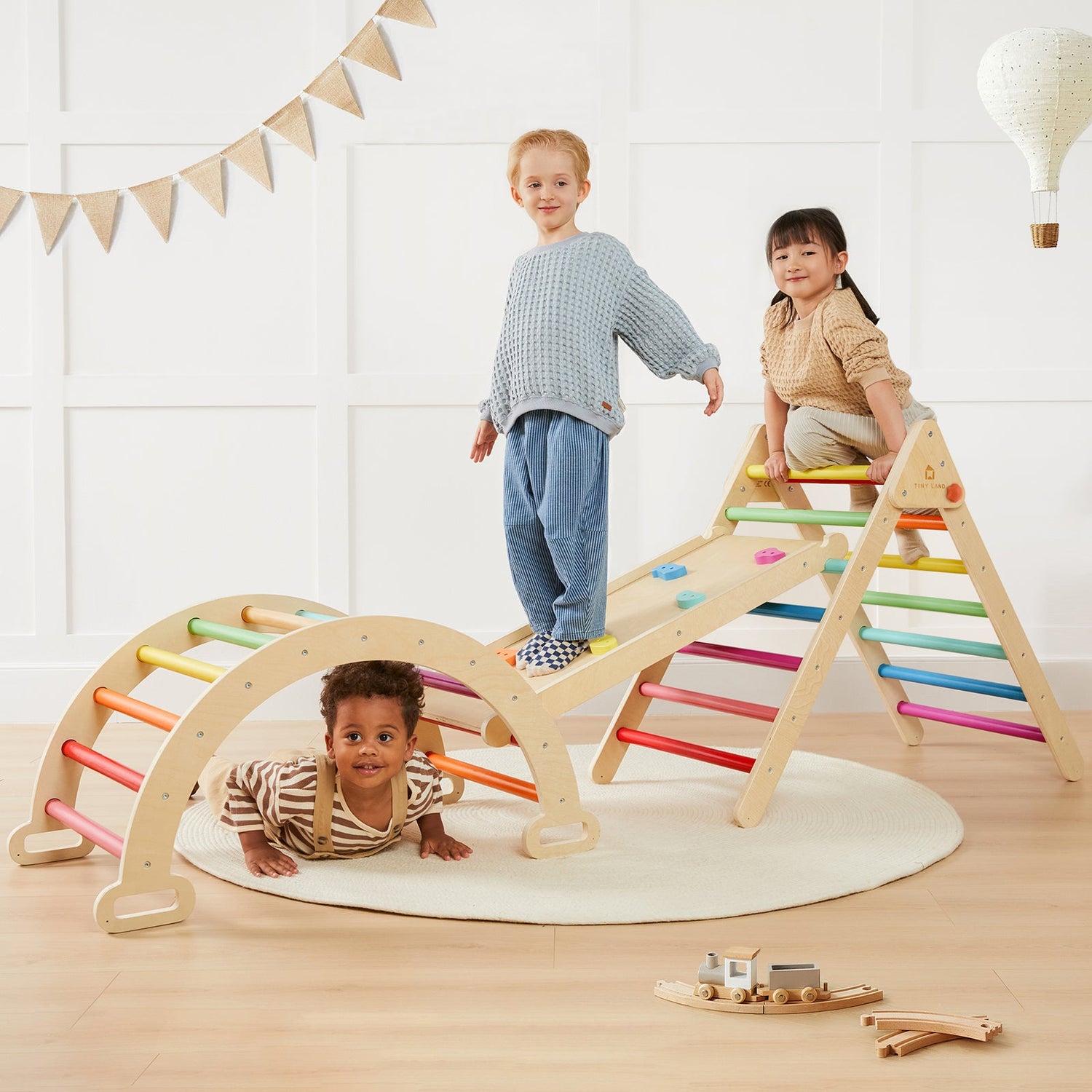 7-in-1 Rainbow Climbing Set