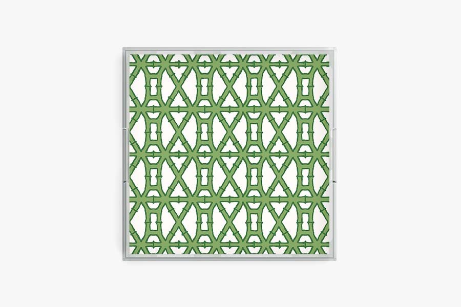Acrylic Tray with Bamboo Insert