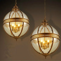 Vintage Loft Globe Pendant Light Retro Indoor/Outdoor Lighting (2 Colors)