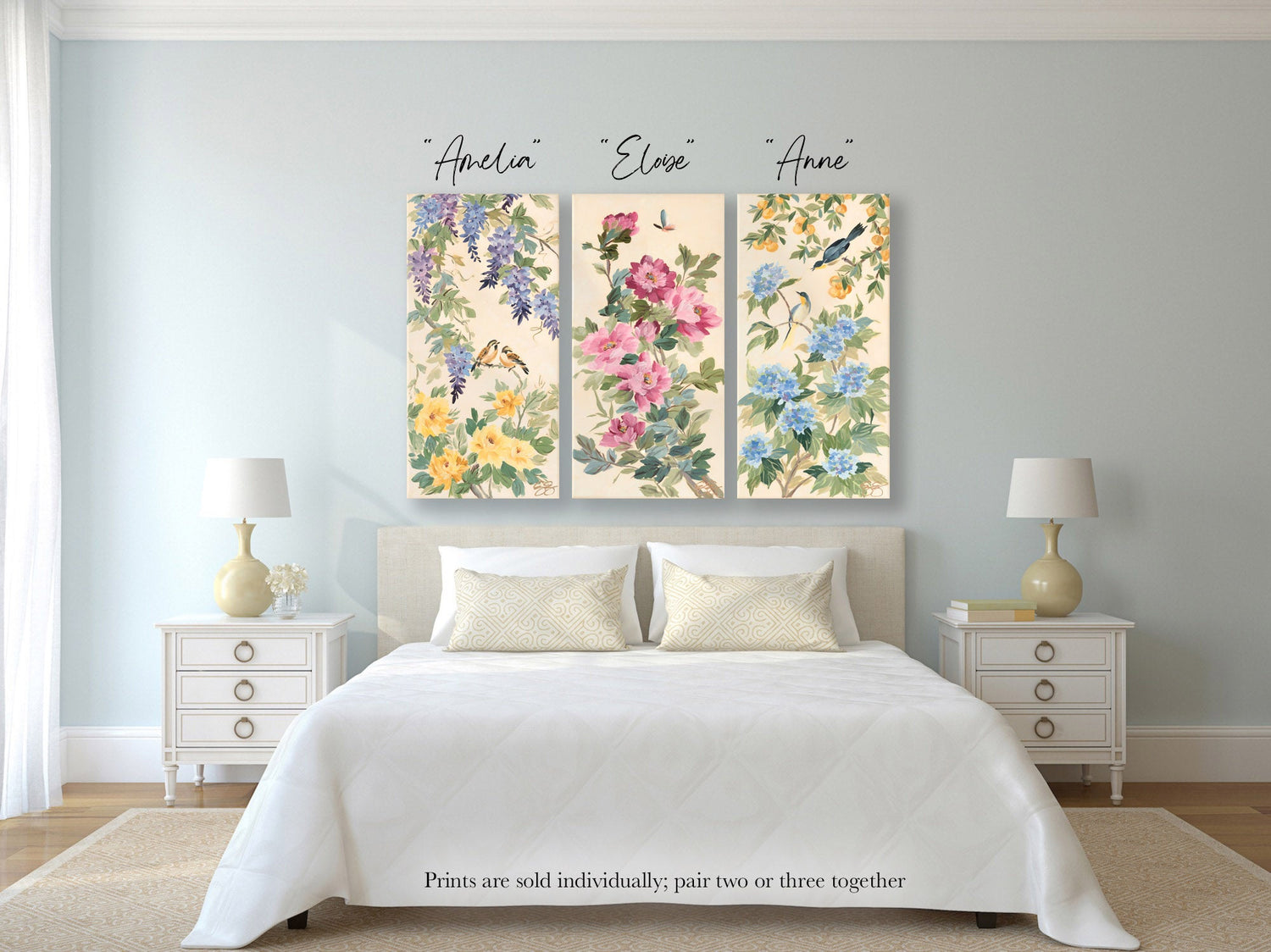 Eloise – Chinoiserie Canvas Wrap with Pink Peonies and Butterfly (Various Sizes)