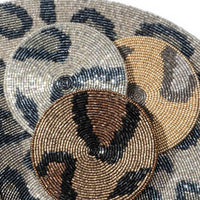 Animal Pattern Coasters – Gold (Set of 4)