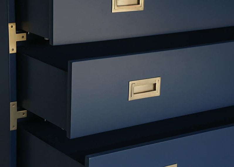 Large Carlyle Campaign Chest - Navy