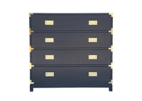 Large Carlyle Campaign Chest - Navy