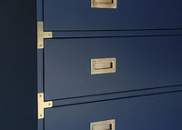 Large Carlyle Campaign Chest - Navy