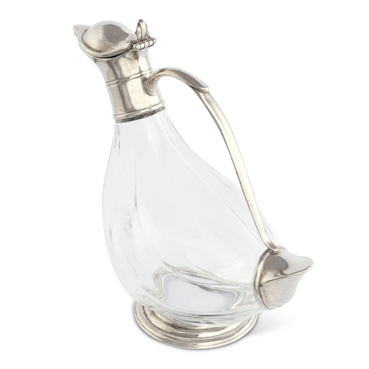 Duck Pewter Wine Decanter