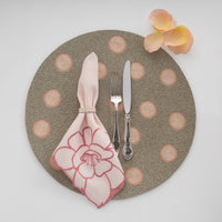 Peony Dinner Napkins – White (Set of 2)