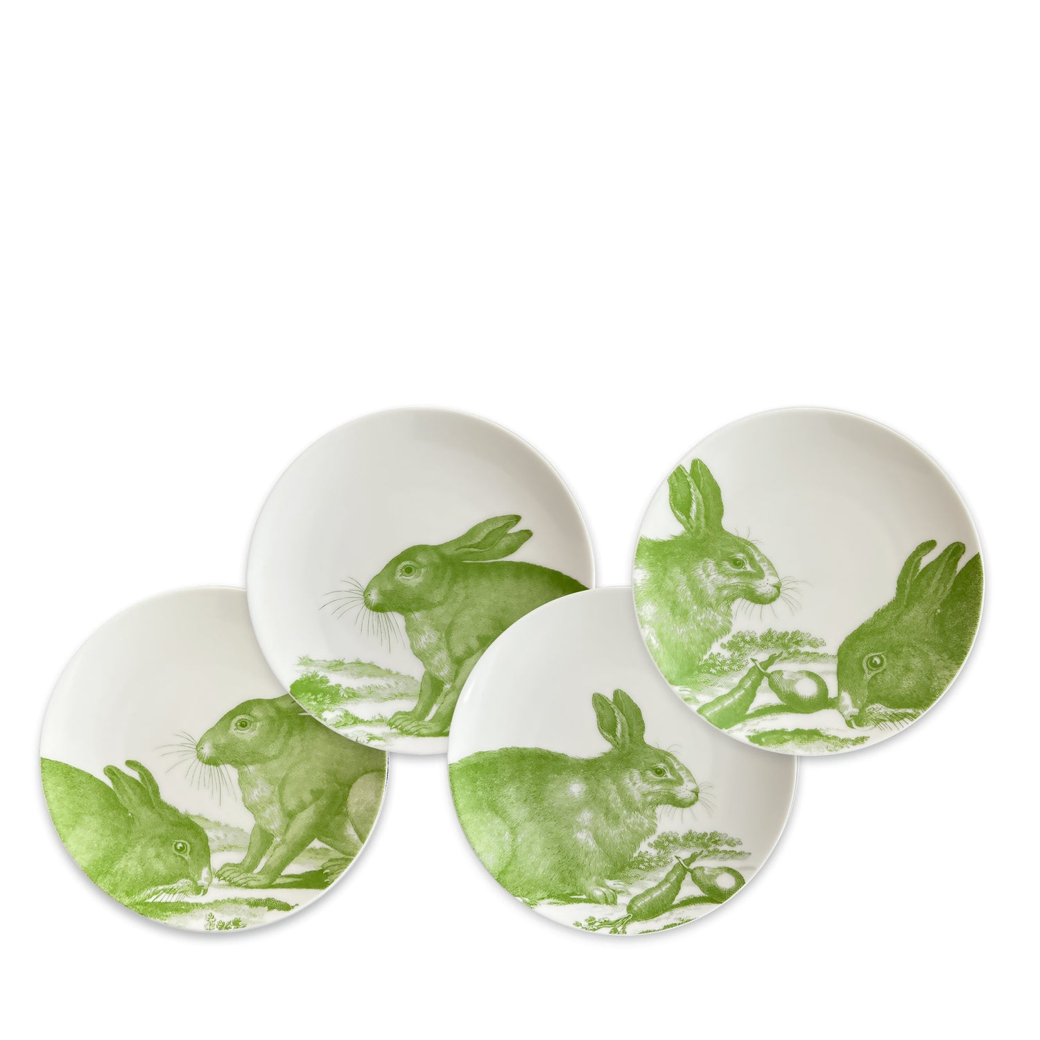 Bunnies Small Plates, Set of 4