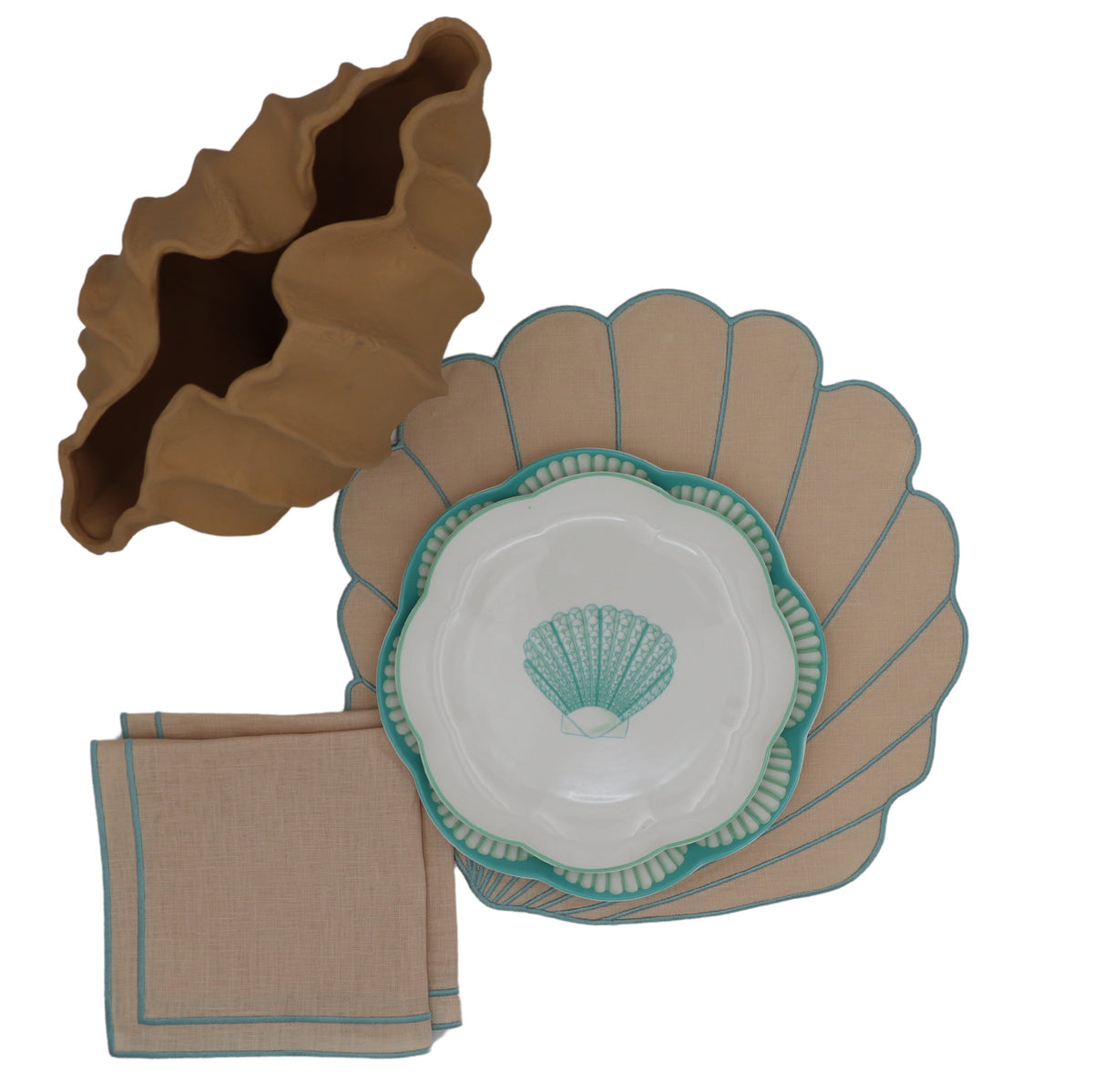 Balearic Blu Starter Plate - Set of 4