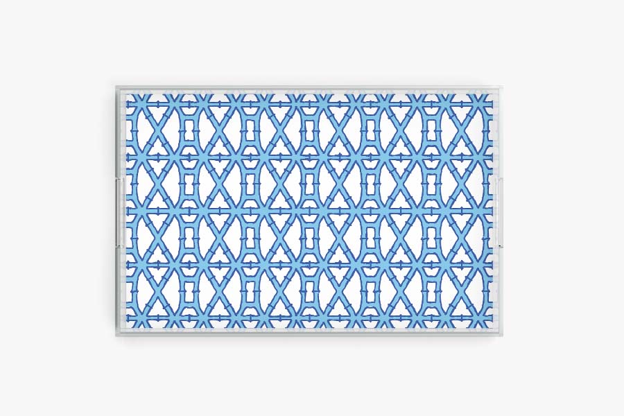 Acrylic Tray with Bamboo Insert