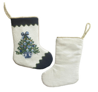 The Chinoiserie Tree Needlepoint Stocking (2 Sizes)