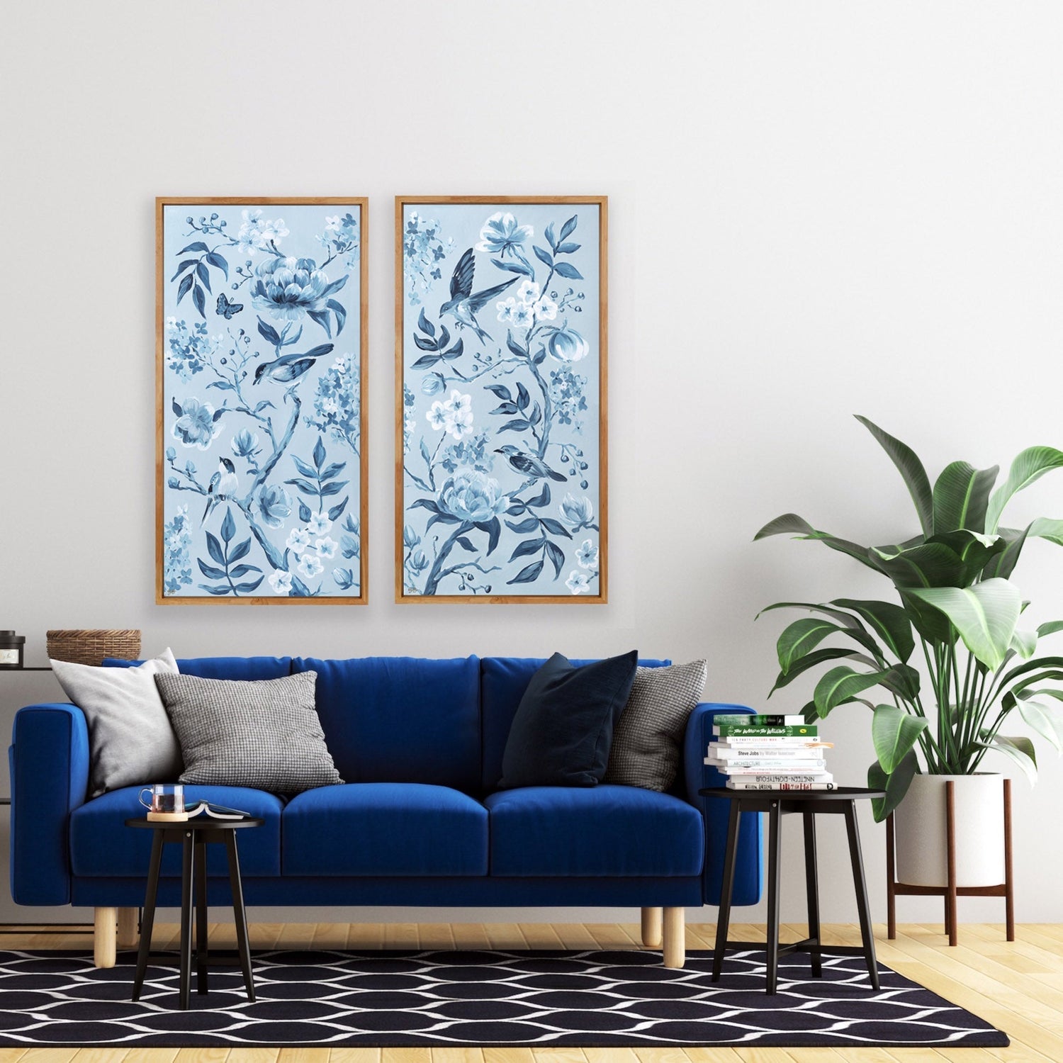 Blue Chinoiserie No. 1 – Fine Art Paper Print (Various Sizes)