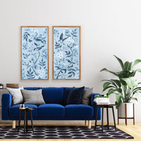 Blue Chinoiserie No. 1 – Fine Art Paper Print (Various Sizes)
