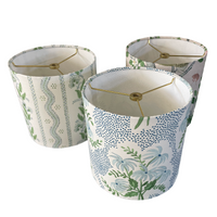 Blue Floral Lampshade in Pearl's Bouquet (Various Sizes)
