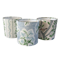 Blue Floral Lampshade in Pearl's Bouquet (Various Sizes)