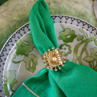 Pearl Star Napkin Rings – Set of 2