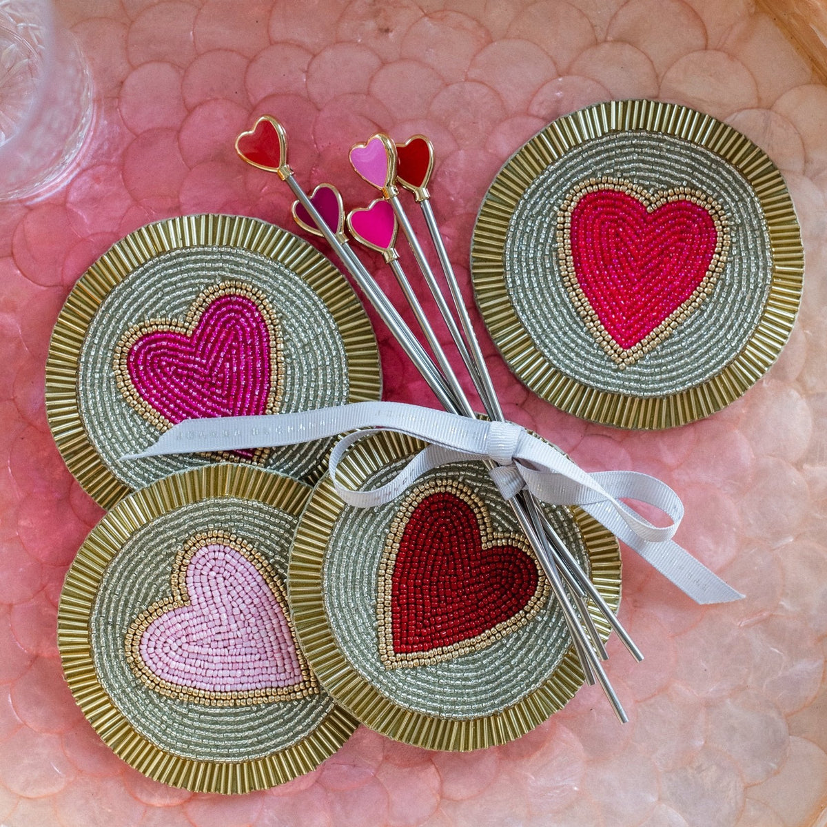 Heart Coasters – Set of 4