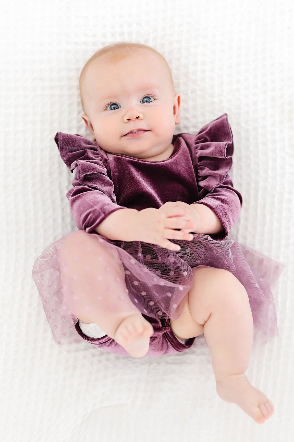 Amethyst Velvet Tutu Bodysuit