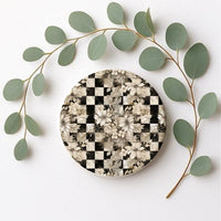 Courtly Check Coasters