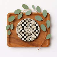 Courtly Check Coasters