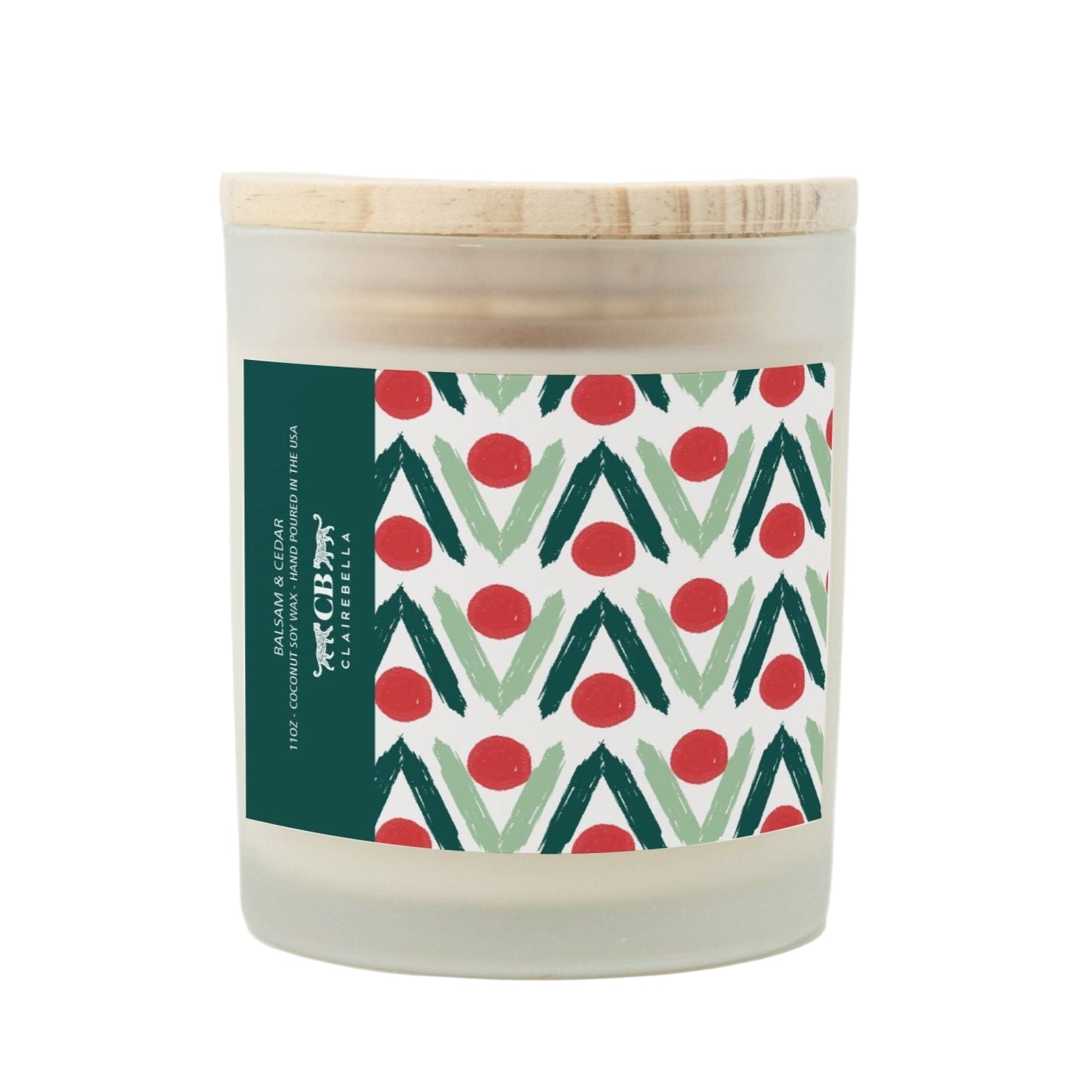 Glass Candle - Lana Red (Balsam & Cedar)