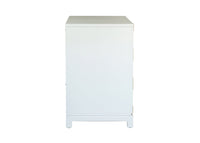 Small Carlyle Campaign Nightstand- White
