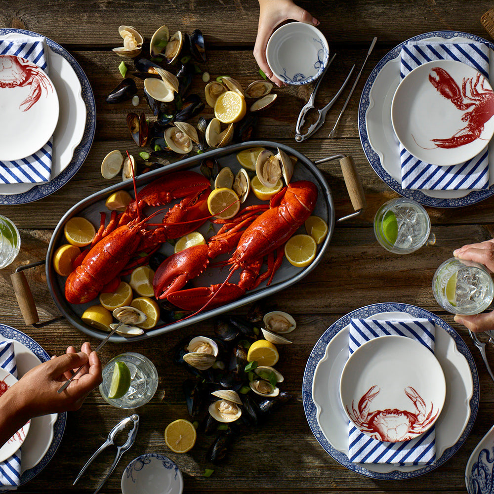 Crab Small Plates, Set of 4