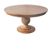 55" Charlotte Pedestal Table (Golden Oak)