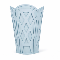Slate Blue Chippendale Wastepaper Basket & Tissue (3 Options)