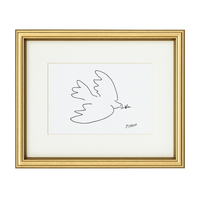 Jonas – Classic Picasso Print in Small Gold Frame with Ivory Mat