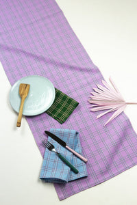 Chiapas Plaid Lilac Table Runner (2 Sizes)