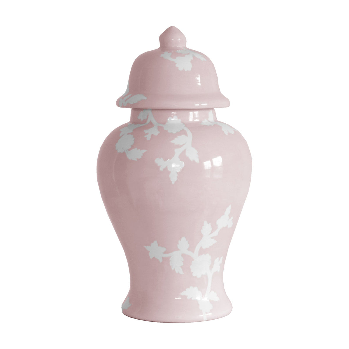 Chinoiserie Dreams Ginger Jars in Cherry Blossom Pink (Various Sizes)