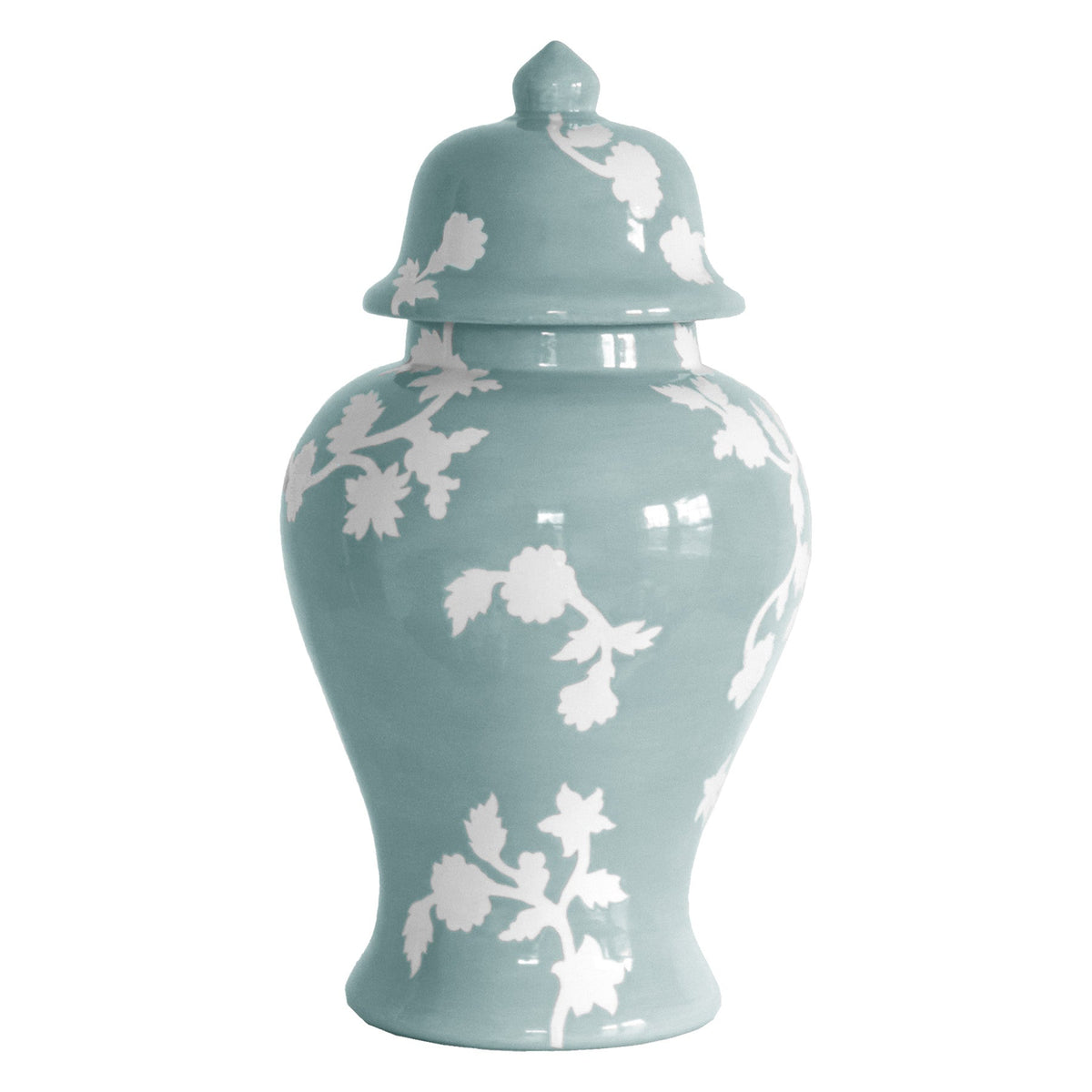 Chinoiserie Dreams Ginger Jars in Lamb's Ear Blue (Various Sizes)