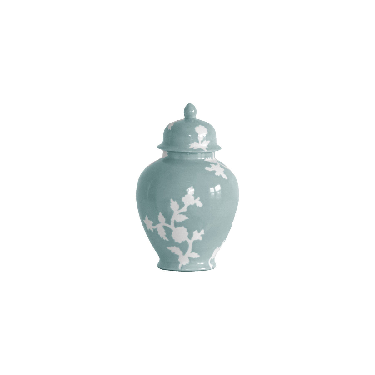 Chinoiserie Dreams Ginger Jars in Lamb's Ear Blue (Various Sizes)