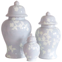 Chinoiserie Dreams Ginger Jars in Light Lavender (Various Sizes)