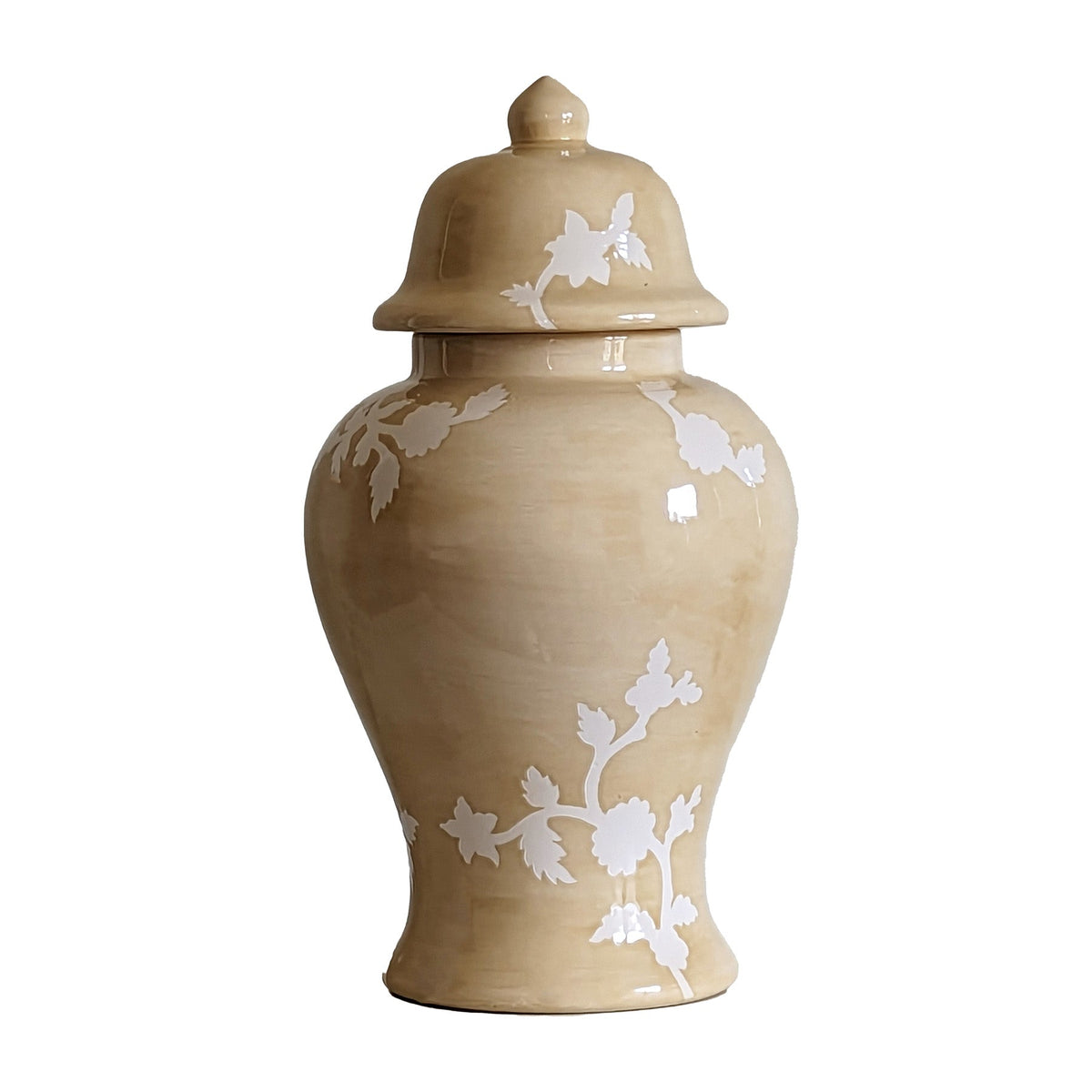 Chinoiserie Dreams Ginger Jars in Sand (Various Sizes)